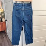 Abercrombie & Fitch High Rise Vintage Straight Jean in Dark Wash Photo 3