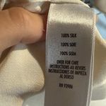 90s silk pleat shirt White Size M Photo 8