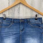 Rue 21 Jean Skirt‎ Womens Juniors Medium Blue Cut Photo 1