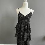 Mystree Class With Sass Tiered Midi Dress Black and White Polka Dot Sundress Photo 9