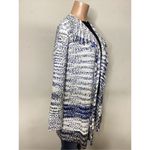 New. FATE long blue and white textured sweater. Retails $149 Photo 4