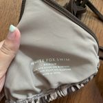 White Fox Boutique White fox Beach Club Chocolate Monogram Print bikini top Photo 3