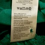 Anthropologie Green Textured Short Sleeve Button Front Midi Dress Small Photo 8