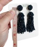 J.Crew Navy Blue Faceted Mini Beaded Tassel Pierced Earrings Photo 12