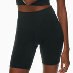 Aritzia NWT  TNA Hold It Hi-Rise Atmosphere 7” Biker Short Black- Size XS Photo 0