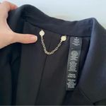 Chico's Black Label by Chico’s Lace Trim Blazer Jacket Size 3 Black Photo 9