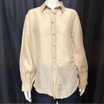  Authentic Vintage 1990's Cream Button-Up Shirt Zamasport for Gucci Photo 0