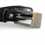 Vintage Thin Faux Leather Belt Black Size L Photo 1