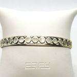 Vintage West Germany Silver Tone Bangle Bracelet Silver Photo 0