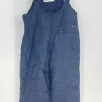 Vintage Ski/Snow Trails Snow Bib Overalls Pants Women's Size 14 Black Nylon Blue Photo 0
