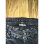 American Eagle  Women's 12 Jeans Black Hi-Rise Jegging Next Level Stretch Distres Photo 1
