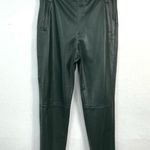 ZARA Green Faux Leather Pants Size XXL Photo 2