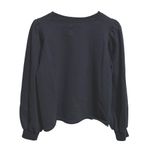 Abercrombie & Fitch women's black puff sleeve sweatshirt size large Photo 4
