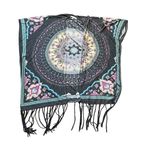 Woven Heart Women's Mandala Boho Beach Duster, Kimono Fringe Bottom Size Large Photo 1