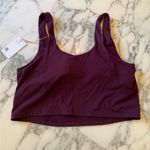 Quince NWT Women's V Neck Burgundy Sports Bra Sz XL Photo 4