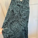 Johnny Was  Jade green velvet patterned maxi dress size small Photo 6