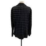 Betabrand  Transcendent Blazer Black‎ Plaid Check Windowpane Size XL Photo 6