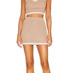 superdown Bonnie Varsity Skirt Set in Toast Photo 0