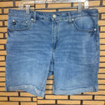 Seven7  Relaxed Denim Bermuda Shorts Size 14 Photo 0