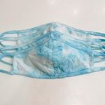 Carolina Blue Tie Dye Face Mask Photo 0