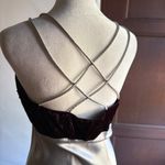 Rampage  | 90s Vintage embroidered velvet bodice satin skirt gown | Size 9 Photo 4