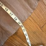 Athleta brown linen tie waist flounce skirt size 12 Photo 2