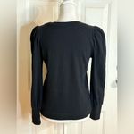 Loft  Women's Sparkle Bow Cozy Puff Sleeve Sweatshirt size XS Photo 4