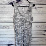 Rachel Zoe Grey Camo Print Tapered Leg Sleeveless Jumpsuit Photo 1