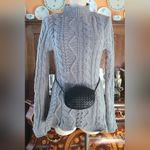 Tabula Rasa 100% Merino Wool Gray Chunky Cable Knit Sweater Size M Photo 4