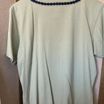 Talbots Sage Green Cotton Top and matching sweater petite small Photo 14