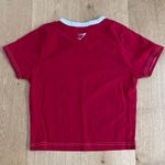 Gymshark  Baby Tee Short Sleeve Crew NeckTeam GS Size XS Red Photo 2