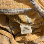 belle du jour  Tan and Gray Crop Blouse with Tie Front 100%‎ cotton Photo 2