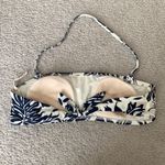 Nautical bralette floral bikini top, size 6 Photo 1