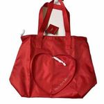 Victoria's Secret Packable Heart Red Zipper Tote Brand New NWT Photo 0