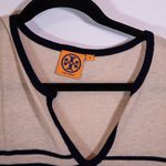 Tory Burch Odessa Wool Cashmere Blend Knit Stretch Striped Tunic Sweater Medium Photo 1