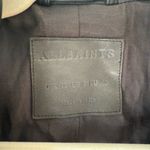 ALLSAINTS  Black Bleeker Leather Biker Jacket 8 Photo 3
