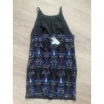 Francesca's NWT Francesca’s Black Beaded High Neck Mini Dress Size‎ Small Photo 1
