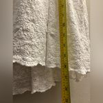 Sundance  Jasmine White Eyelet midi Dress tiered asymmetric M petite Photo 7