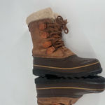 Sorel Women’s Alpine Waterproof Sherpa Lined leather Boots size 7 Duck Caribou Photo 6