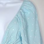 Charlie Holiday Blue Polka Dot Long Sleeve Crop Top Size 8 Photo 2