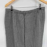 Pendleton Vintage  Pants Womens 16 Black White Houndstooth Wool High Waist Lined Photo 2