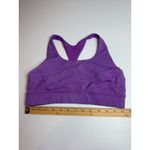 Lululemon  Purple Sports Bra‎ Size 10 Light Support Crisscross Back Workout Top Photo 2