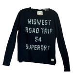 Superdry Shirt Womens Small Black White Lettering Colorado Graphic Tee Casual Photo 0