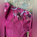 Vintage A Calico Creation hand painted garden pink denim blazer, size medium Photo 3