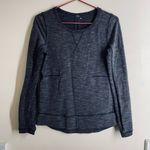 Lululemon Exhalation Pullover Heathered Grey / Black size 4 Photo 1