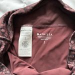 Athleta  Tankini Top W/ High Waisted Bottoms Womens Size Small Floral Maroon Swim Photo 4