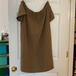 H&M Khaki off the shoulder dress Photo 3