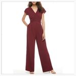 Gal Meets Glam  Delaney Crossover Wrap Bodice Jumpsuit Size 4 Photo 3
