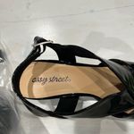 Easy Street ‎ black patent faux leather slingback dress heels size 9 Photo 8
