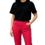 Kut From The Kloth Crop Skinny Jeans Honey Suckle Pink Size 12 NWOT Photo 0